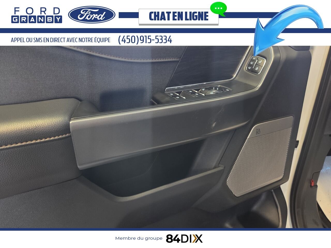 2025 Ford F-150 LIGHTNING LARIAT, CUIR, TOIT White Granby - photo #16