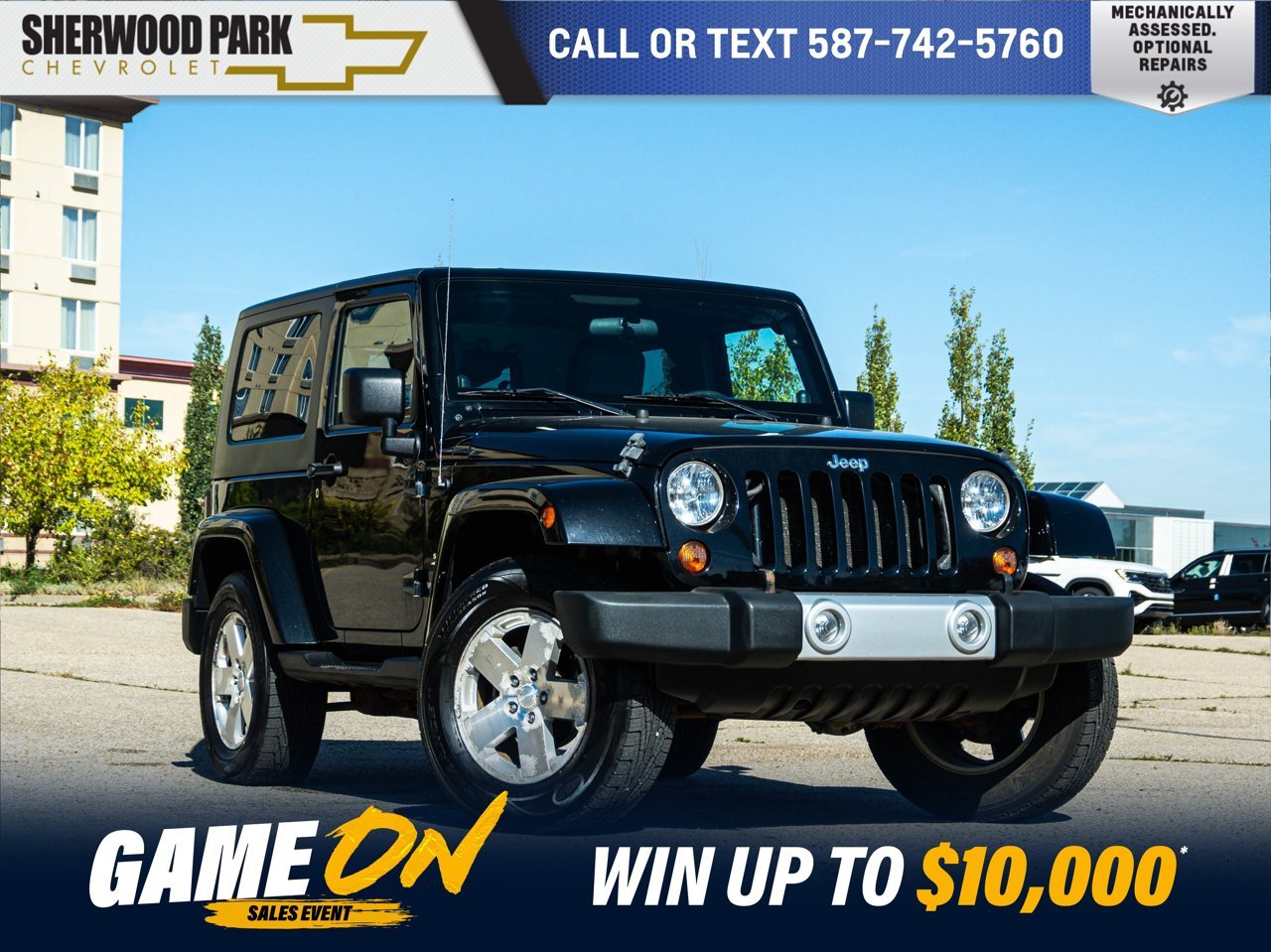 2009 Jeep Wrangler 4WD 2dr Sahara Black Sherwood Park - photo #0