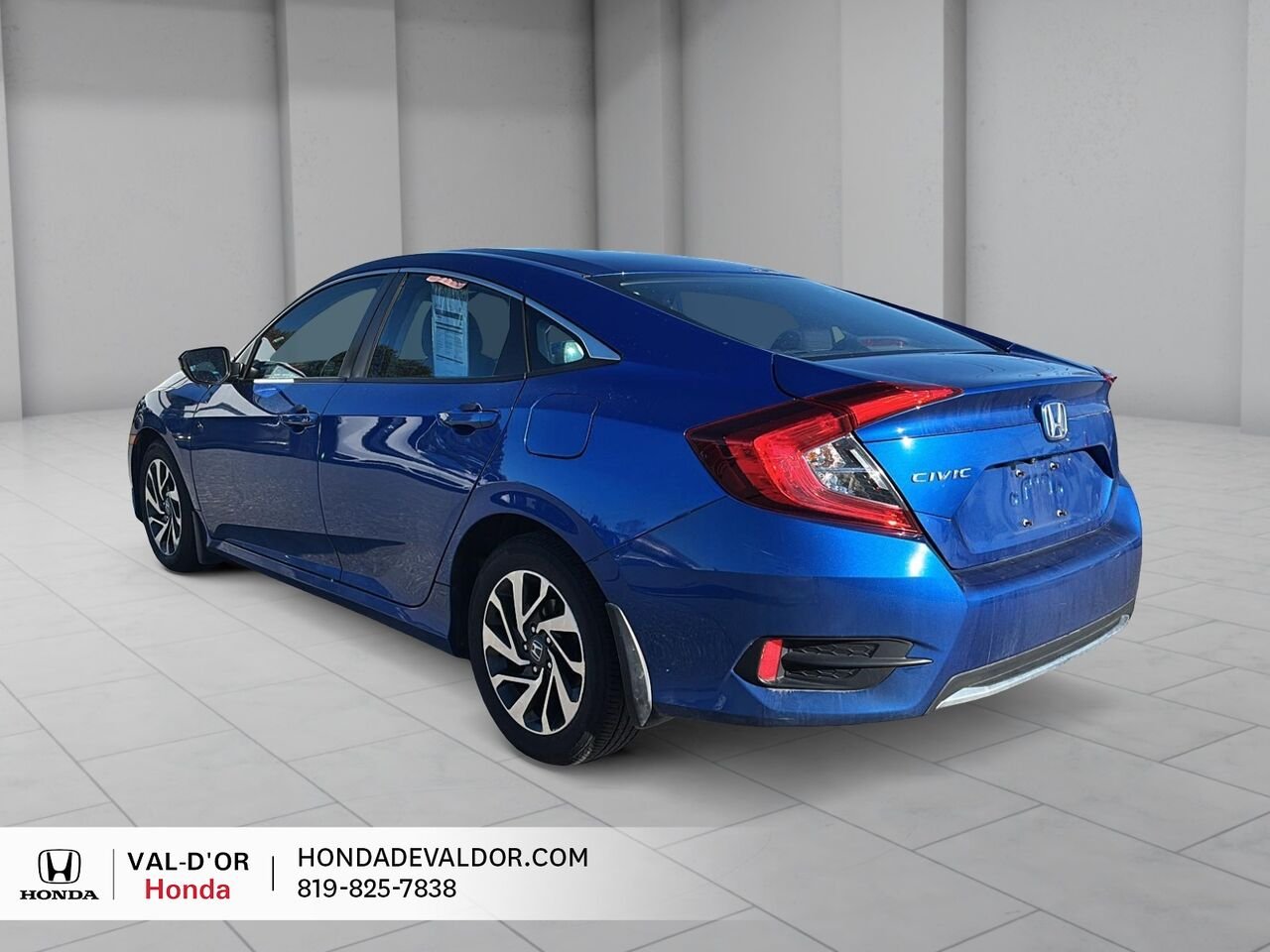 Honda Civic Berline EX TOIT OUVRANT BAS KM 2020 Bleu Val-d'Or - photo #3