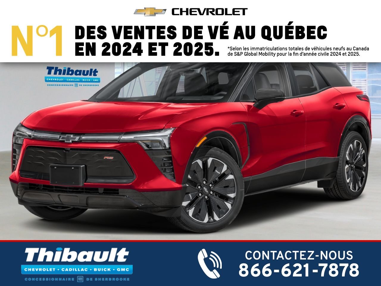 2027 CHEVROLET Blazer EV RS 4 portes TI RADIANT RED TINTCOAT Sherbrooke - photo #0