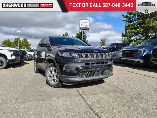 2025 Jeep Compass Sport 2.0T 4X4 | Heated Seats Black