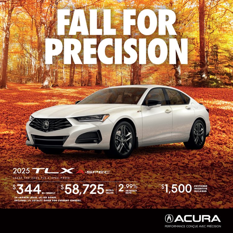 Acura promo septembre TLX EN