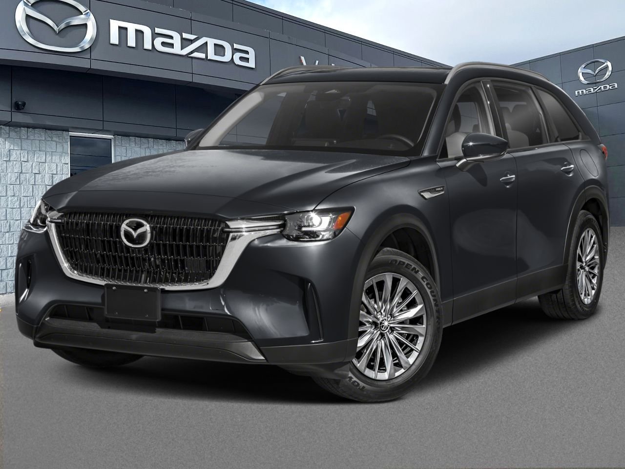 2026 Mazda CX-90 hybride rechargeable GS-L TI, HYBRIDE, SIÈGES CAPITAINES Black Val-David - photo #0