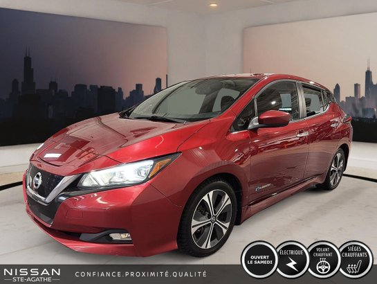 2019 Nissan LEAF S | 100 % ÉLECTRIQUE | VOLANT CHAUFFANT | CAMÉRA DE RECUL | CLIMATISATION AUTOMATIQUE Red