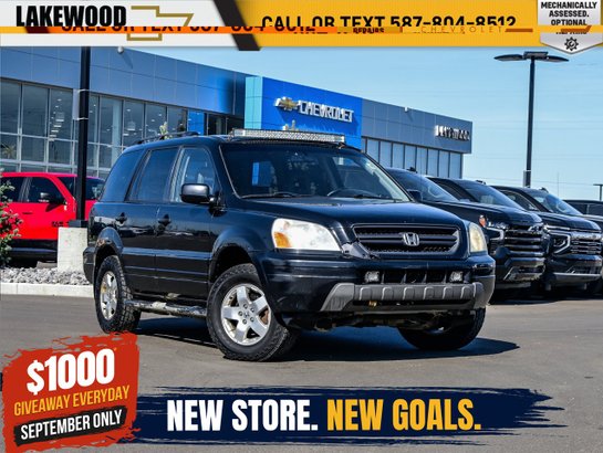 2003 Honda Pilot EX -L 4WD 3.5L 8 Passenger | Aftermarket Led Light Bar Black