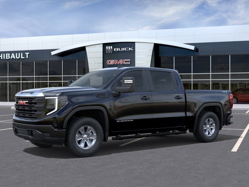 GMC SIERRA 1500 Pro cabine multiplace 4RM 147 po 2026 Noir Sherbrooke - photo #1