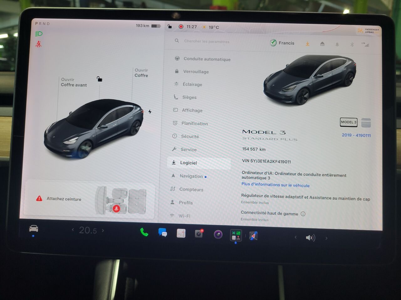 2019 Tesla Model 3 Silver  - photo #20