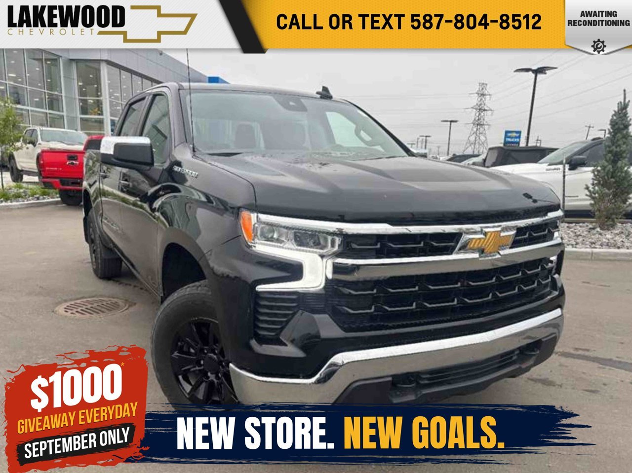 2025 Chevrolet Silverado 1500 4WD Crew Cab 147 LT Black Sherwood Park - photo #0