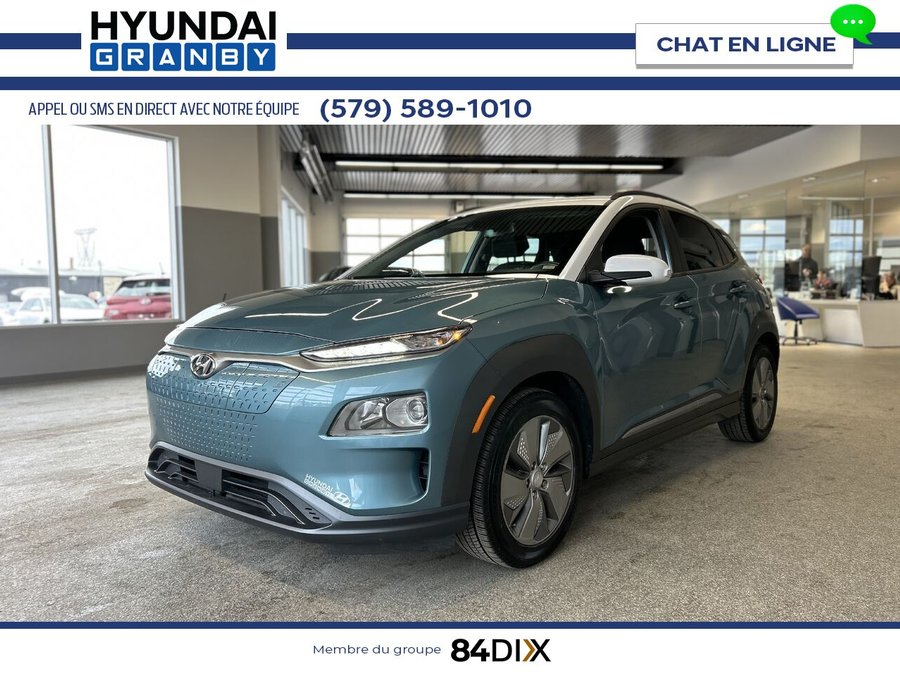 Hyundai Kona électrique Preferred 2021 Bleu