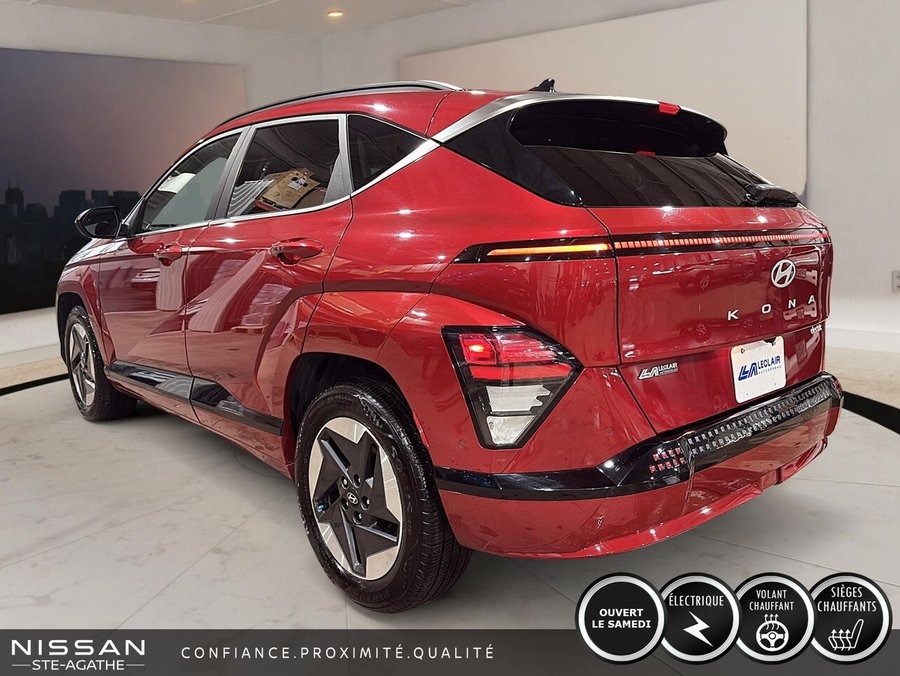 Hyundai Kona électrique ULTIMATE TA | 100 % ÉLECTRIQUE | TOIT OUVRANT | CAMÉRA 360° | TÊTE HAUTE 2024 Rouge