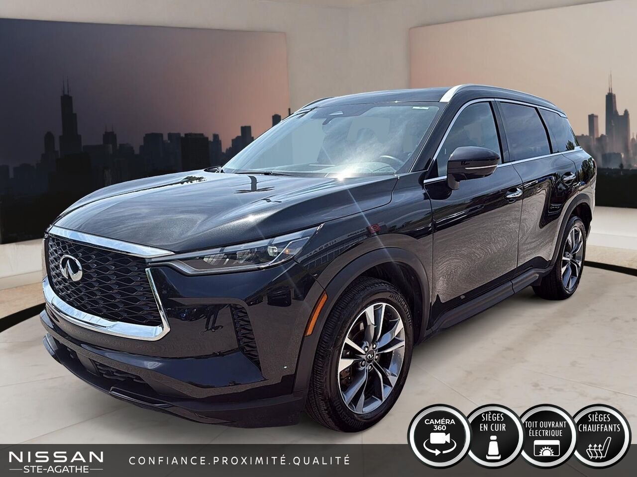 INFINITI QX60 LUXE | AWD | TOIT PANORAMIQUE | 7 PLACES | 2024 Noir Saint-Jérôme - photo #0
