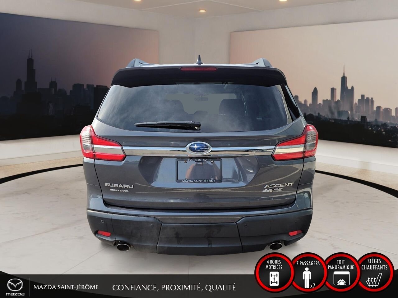 Subaru Ascent TOURING 8 PLACES | TOIT PANORAMIQUE | AWD | 2022 Gris Saint-Jérôme - photo #6