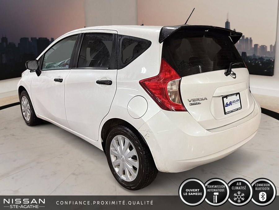 Nissan Versa Note SV À HAYON | AUTOMATIQUE | CAMÉRA DE RECUL | CLIMATISATION | RÉGULATEUR DE VITESSE 2016 Blanc