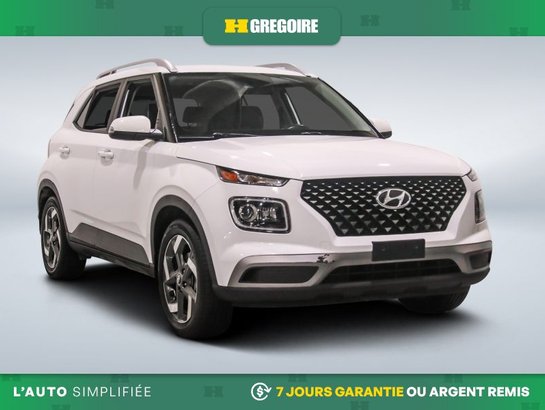 Hyundai Venue Ultimate AUTO AC CUIR TOIT NAV MAGS CAM RECUL BLEU 2021 Blanc