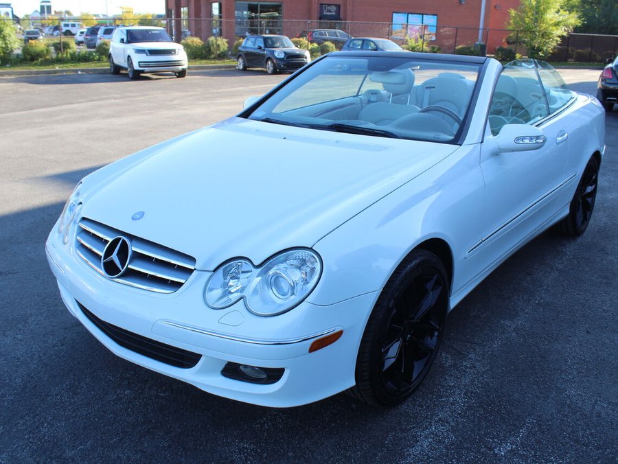 Mercedes-Benz Classe-CLK CLK350 convertible mags & pneus neufs clean carfax 2006 Blanc