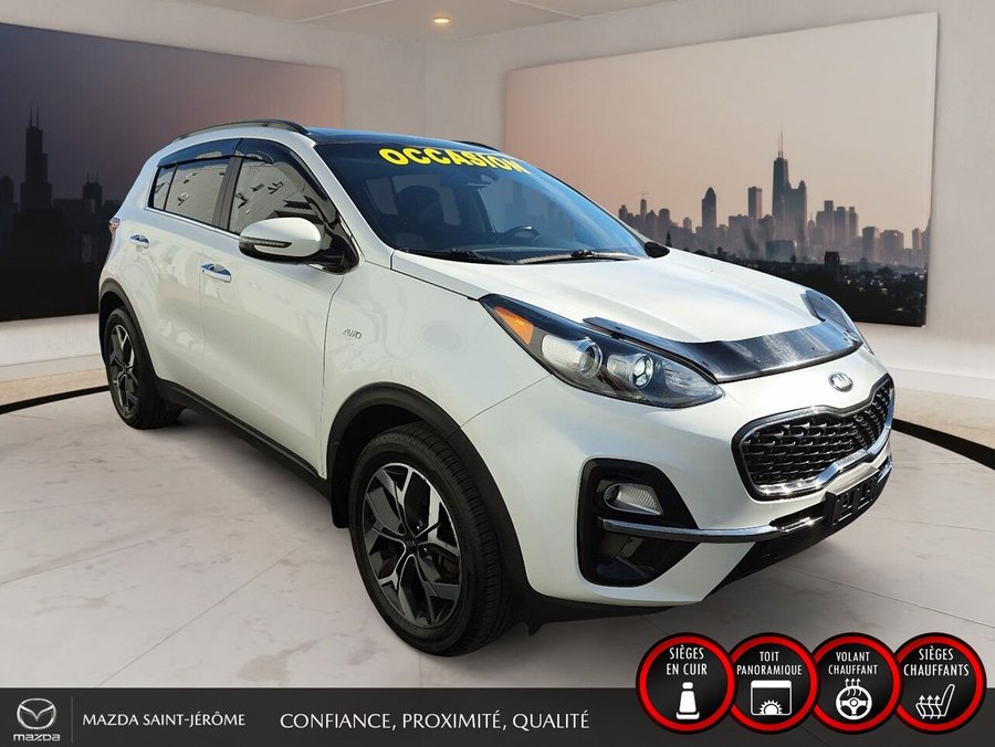 Kia Sportage EX Premium | JAMAIS ACCIDENTÉ | TOIT PANORAMIQUE | CUIR | AWD 2020 Blanc