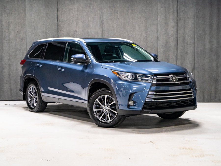 2019 Toyota Highlander XLE AWD CUIR TOIT OUVRANT Blue