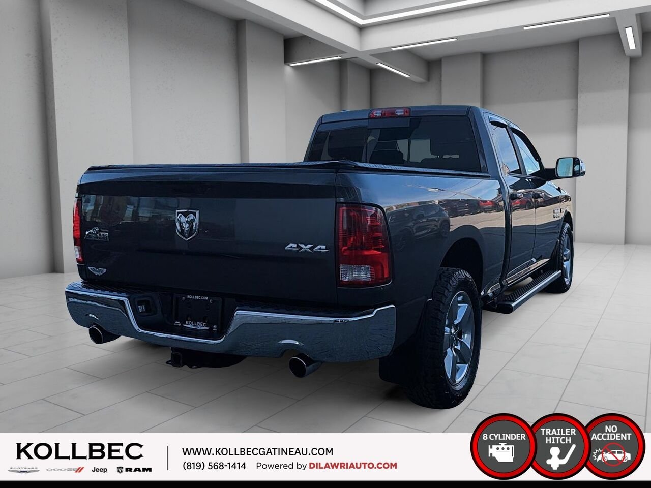 2016 RAM 1500 Big Horn Quad Cab 4x4 Grey Ottawa & Gatineau - photo #14