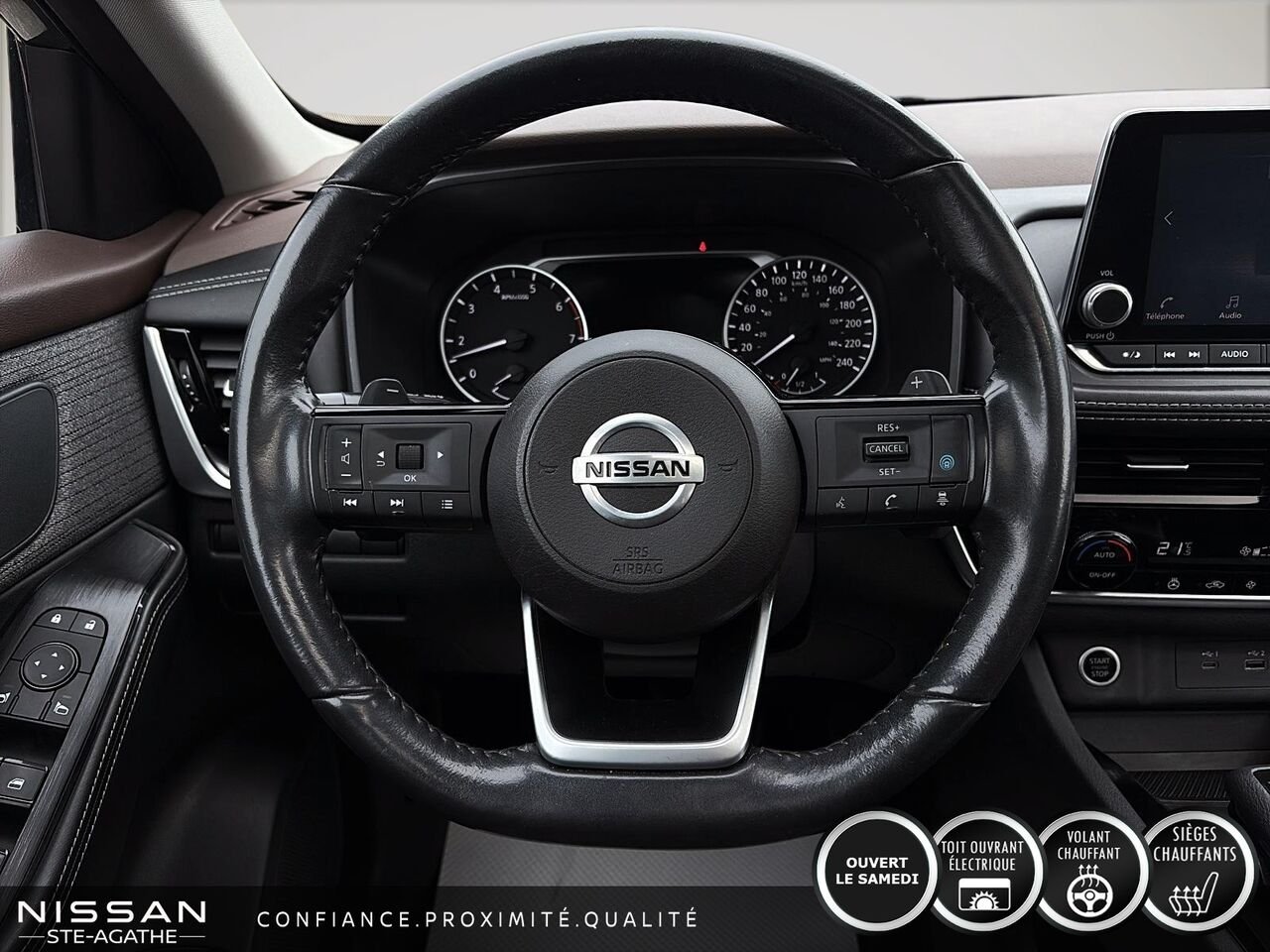 Nissan Rogue SV TA | 98 110 KM | UN SEUL PROPRIÉTAIRE | JAMAIS ACCIDENTÉ 2021 Gris Saint-Jérôme - photo #10