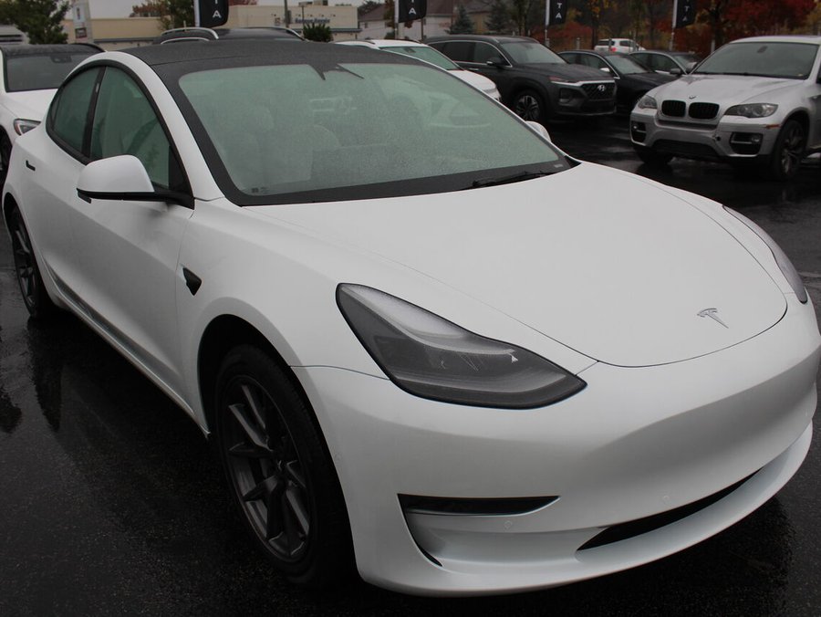 Tesla Model 3 model 3 rwd panoramic navigation white seats 2022 Blanc