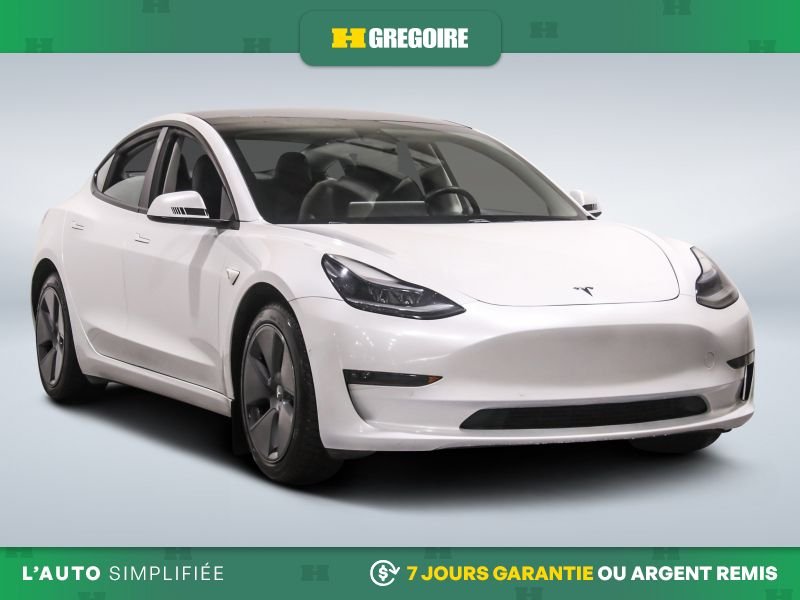 2021 Tesla Model 3 Standard PLUS AUTO A/C CUIR TOIT NAV MAGS CAM RECU White