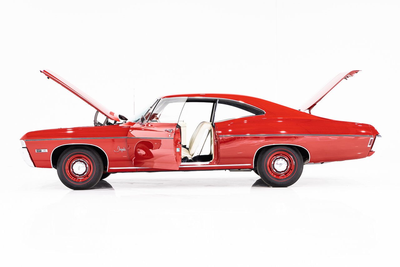 Chevrolet Impala Match N# L72 427/425 4spd 4.56gear Org Bill Of Sale | PRIX EN USD 1968 Rouge Montréal - photo #4