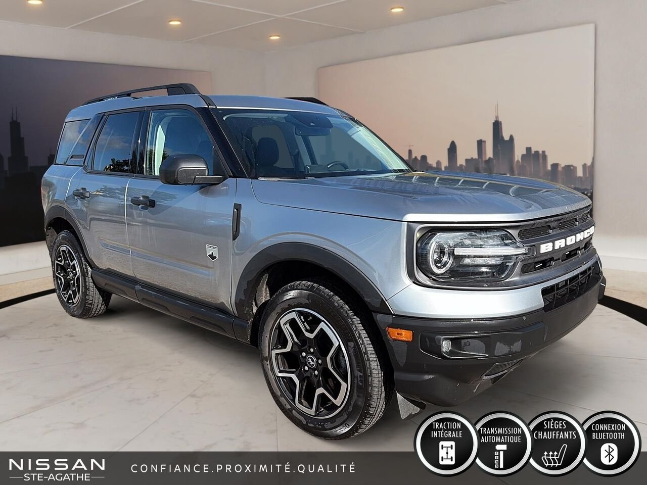 2023 Ford Bronco Sport Big Bend 4x4 | UN SEUL PROPRIÉTAIRE | APPLE CARPLAY | BOÎTE AUTOMATIQUE Grey Saint-Jérôme - photo #1