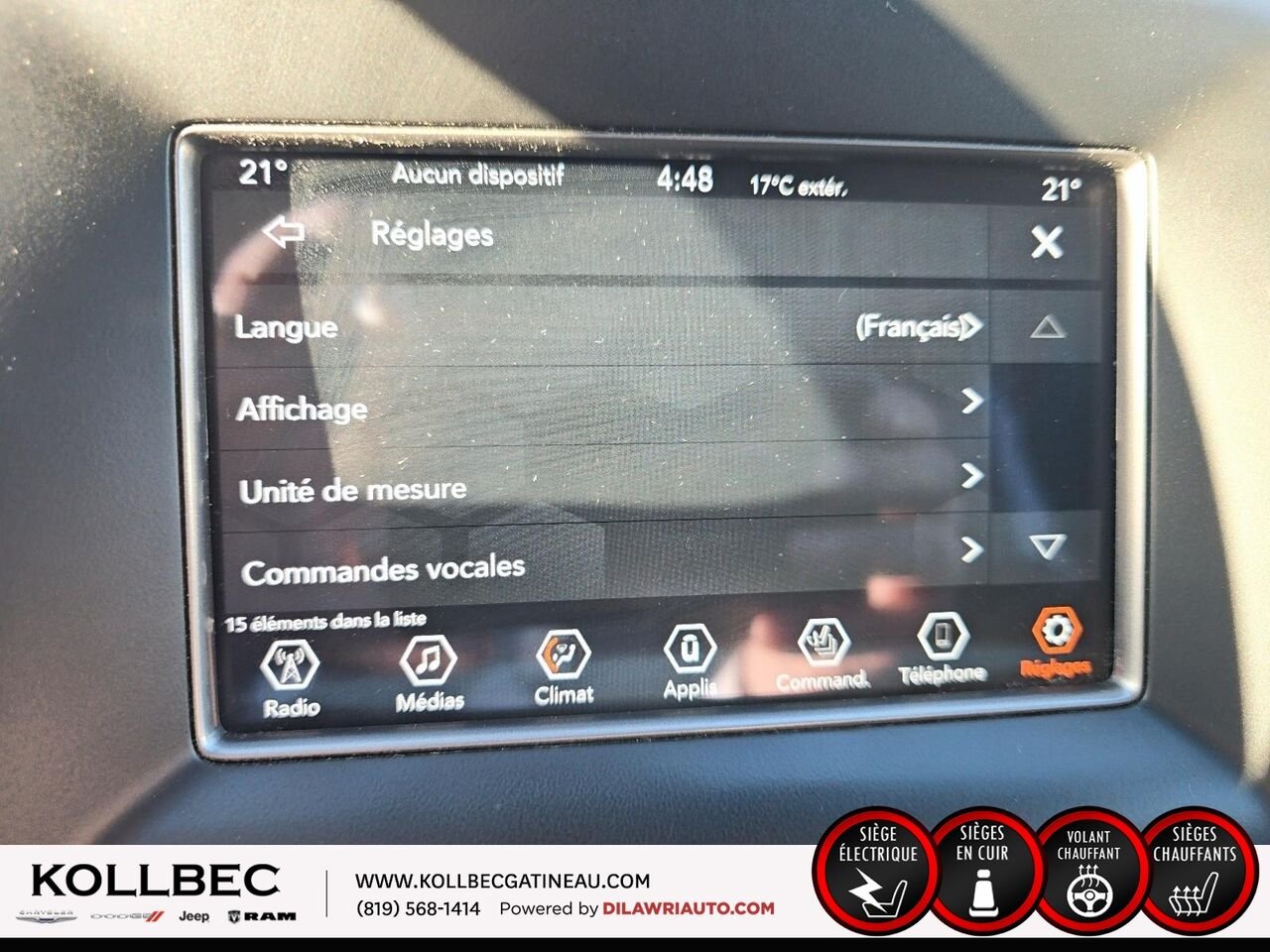 2021 JEEP GRAND CHEROKEE Laredo 4x4 White Ottawa & Gatineau - photo #7
