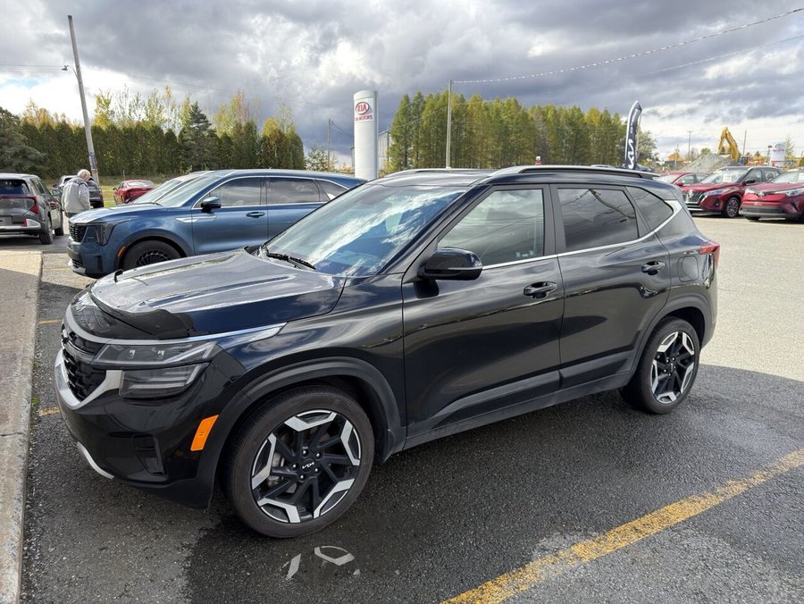 2024 Kia Seltos SX Turbo AWD PNEUS D'HIVER DEMARREUR PAS ACCIDENTE Black