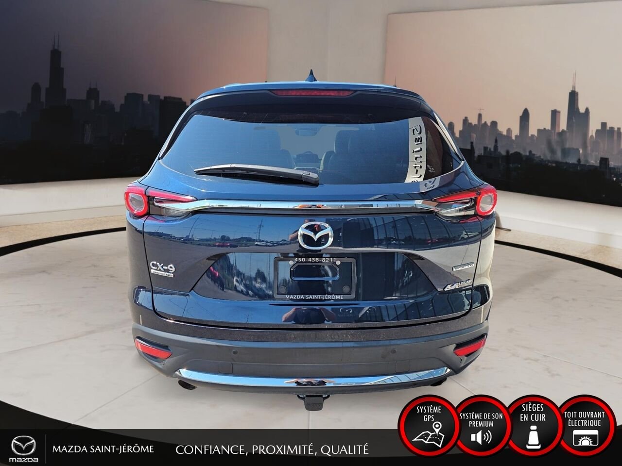 Mazda CX-9 Signature | AWD | TOIT OUVRANT | CUIR | 6 PASS 2022 Bleu Saint-Jérôme - photo #6