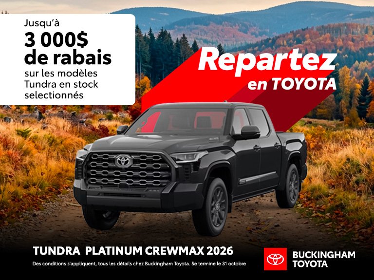 Tundra Platinium CrewMax 2026