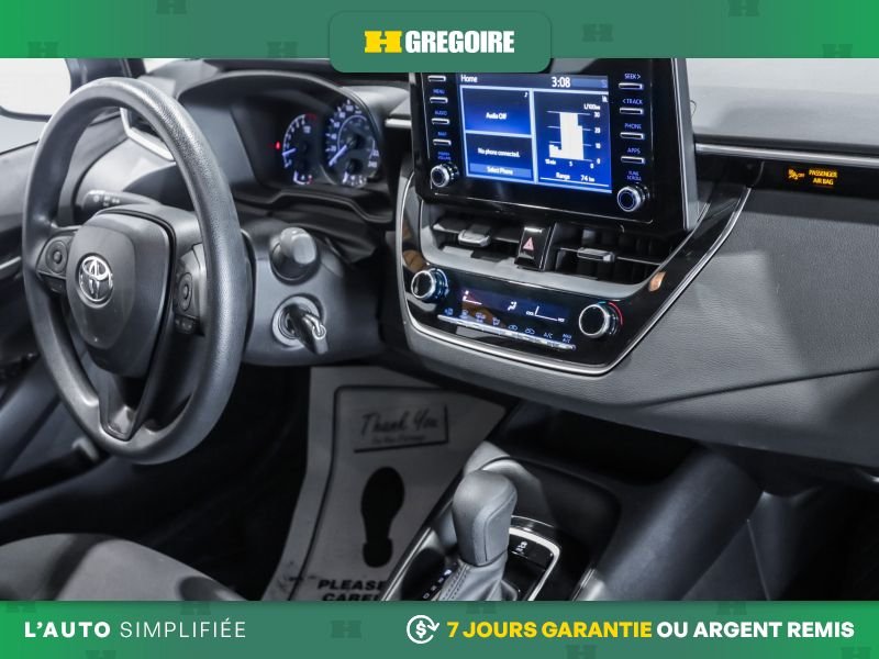 Toyota Corolla 820691 | L AUTO AC GR ELEC CAM RECULE BLUETOOTH 2021 Noir Laval - photo #24