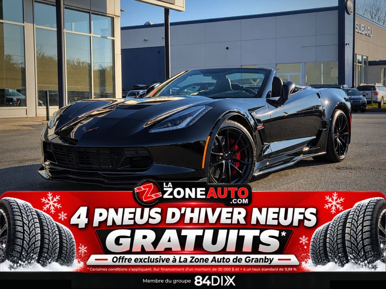 Chevrolet Corvette Grand Sport Convertible 2019 Noir Granby - photo #0