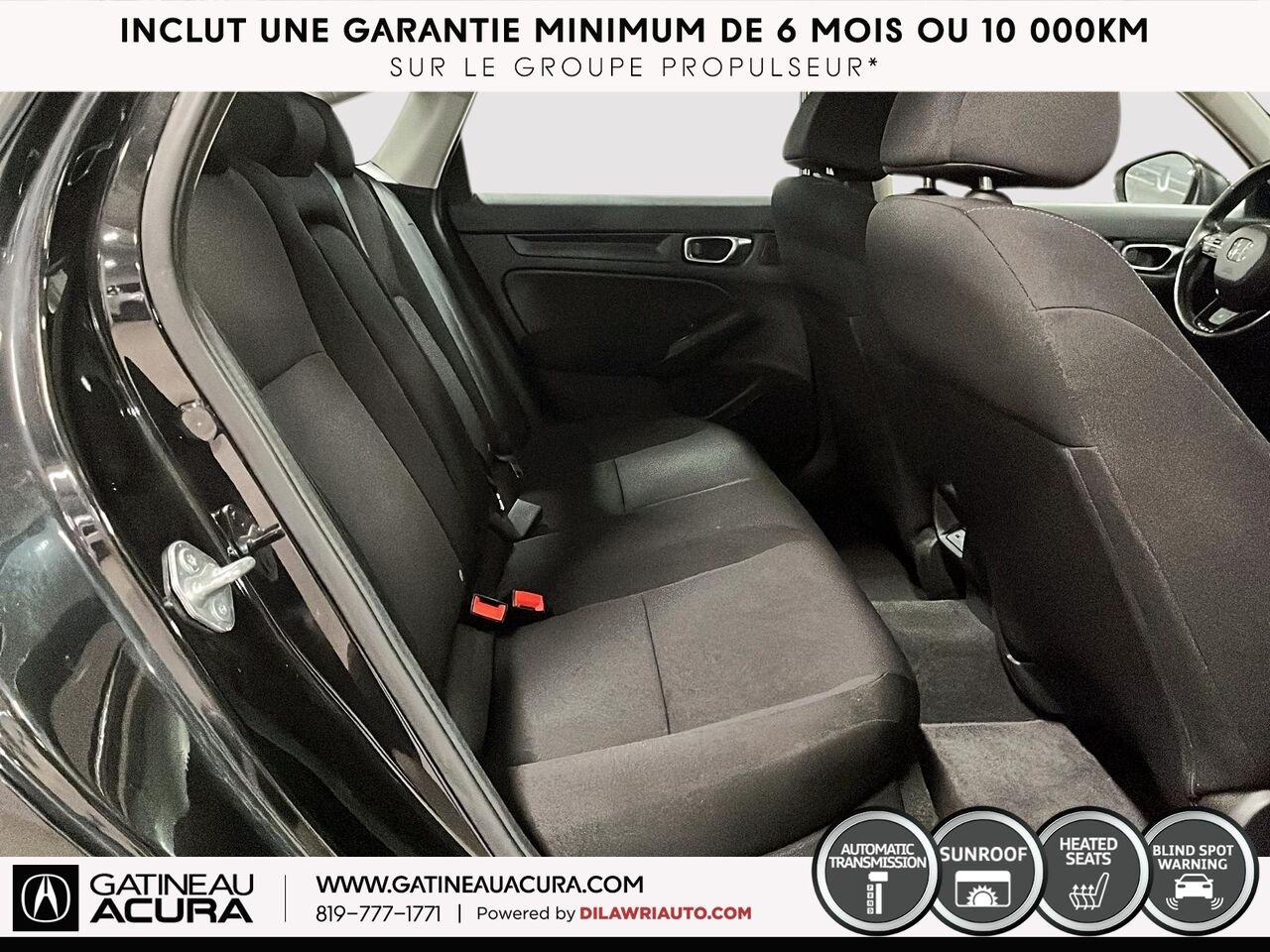 Honda Civic EX 2022 Noir Gatineau - photo #21
