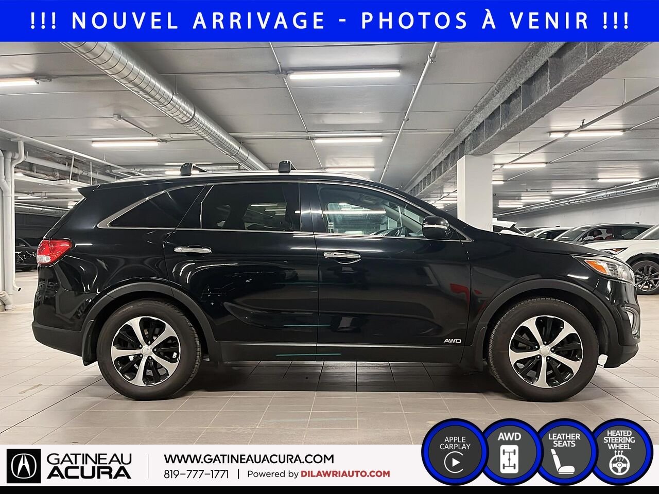 2018 Kia Sorento EX Turbo AWD Black Gatineau - photo #3