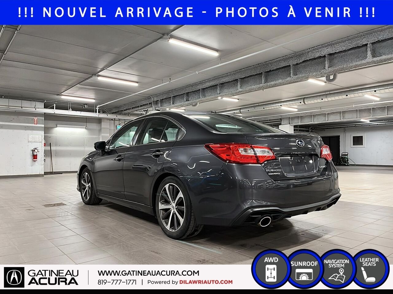 2019 Subaru Legacy 2.5i Limited AWD Grey Gatineau - photo #7
