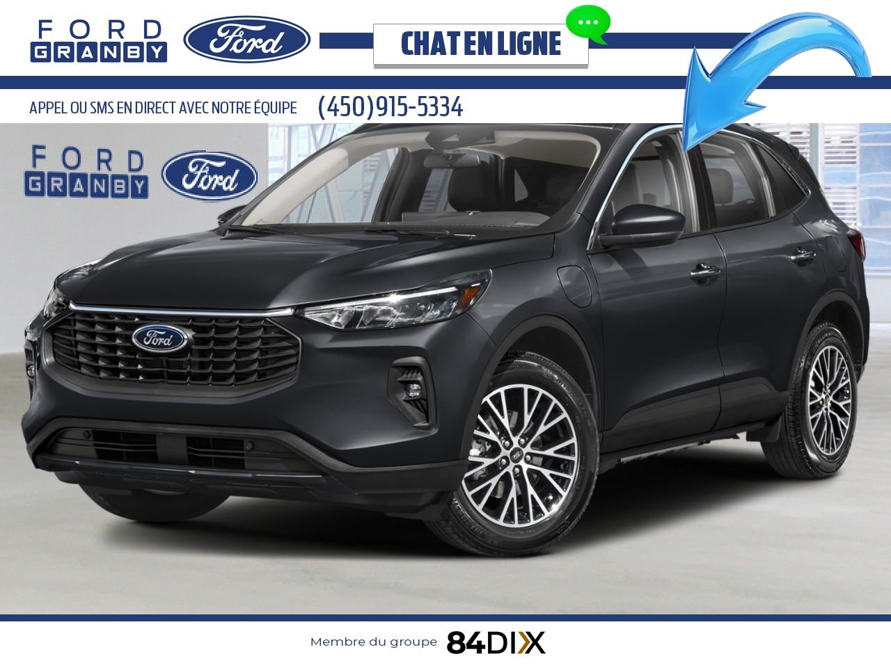 Ford Escape 2026 Noir agate métallisé Granby - photo #0