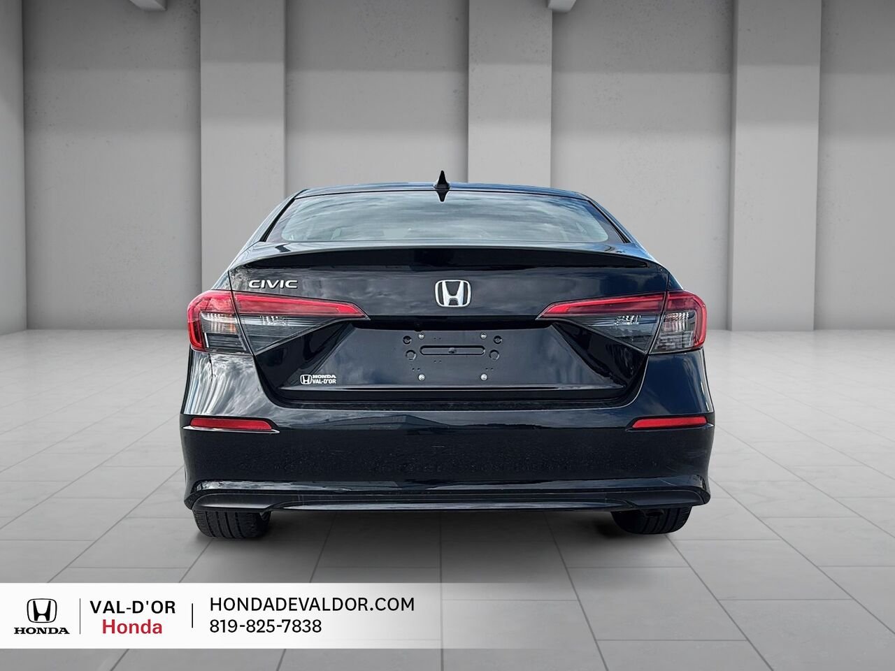 Honda Civic Berline LX CVT 2022 Noir Val-d'Or - photo #2