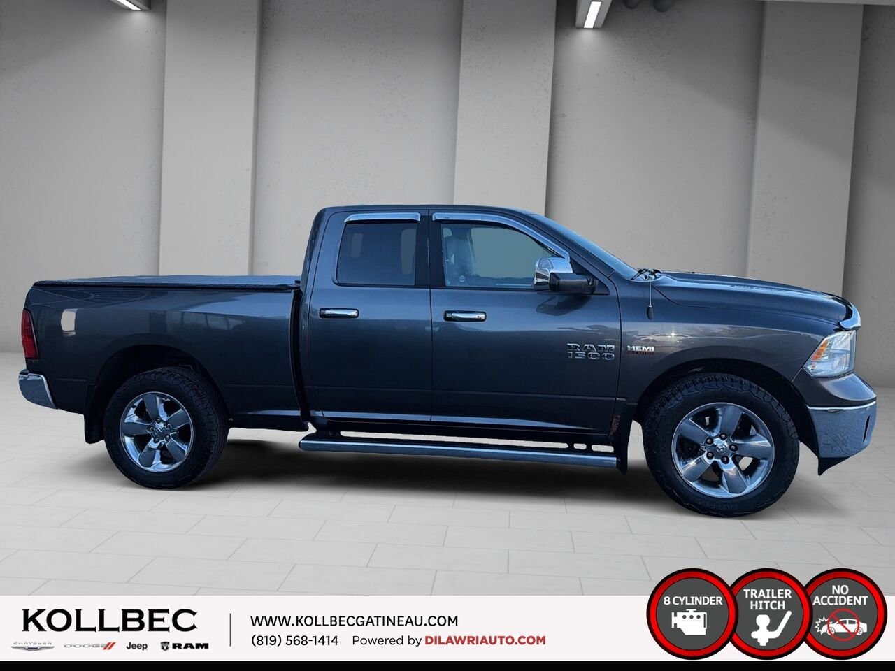 2016 RAM 1500 Big Horn Quad Cab 4x4 Grey Ottawa & Gatineau - photo #13