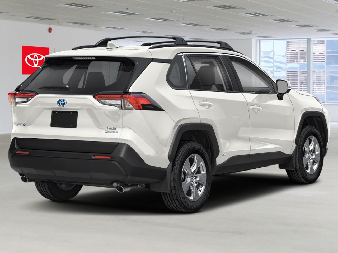 2023 Toyota RAV4 Hybrid XLE AWD / CLEAN CARFAX / HEATED SEATS / MOONROOF / ALLOY WHEELS / CARPLAY AND ANDROID AUTO White Mississauga - photo #2