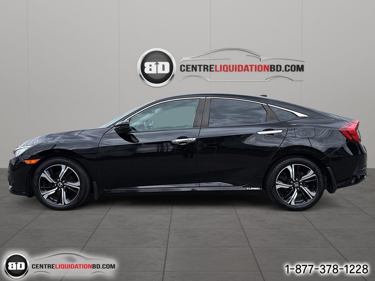 2017 HONDA CIVIC BERLINE TOURING AUTOMATIQUE | BD0383 Black Granby - photo #8