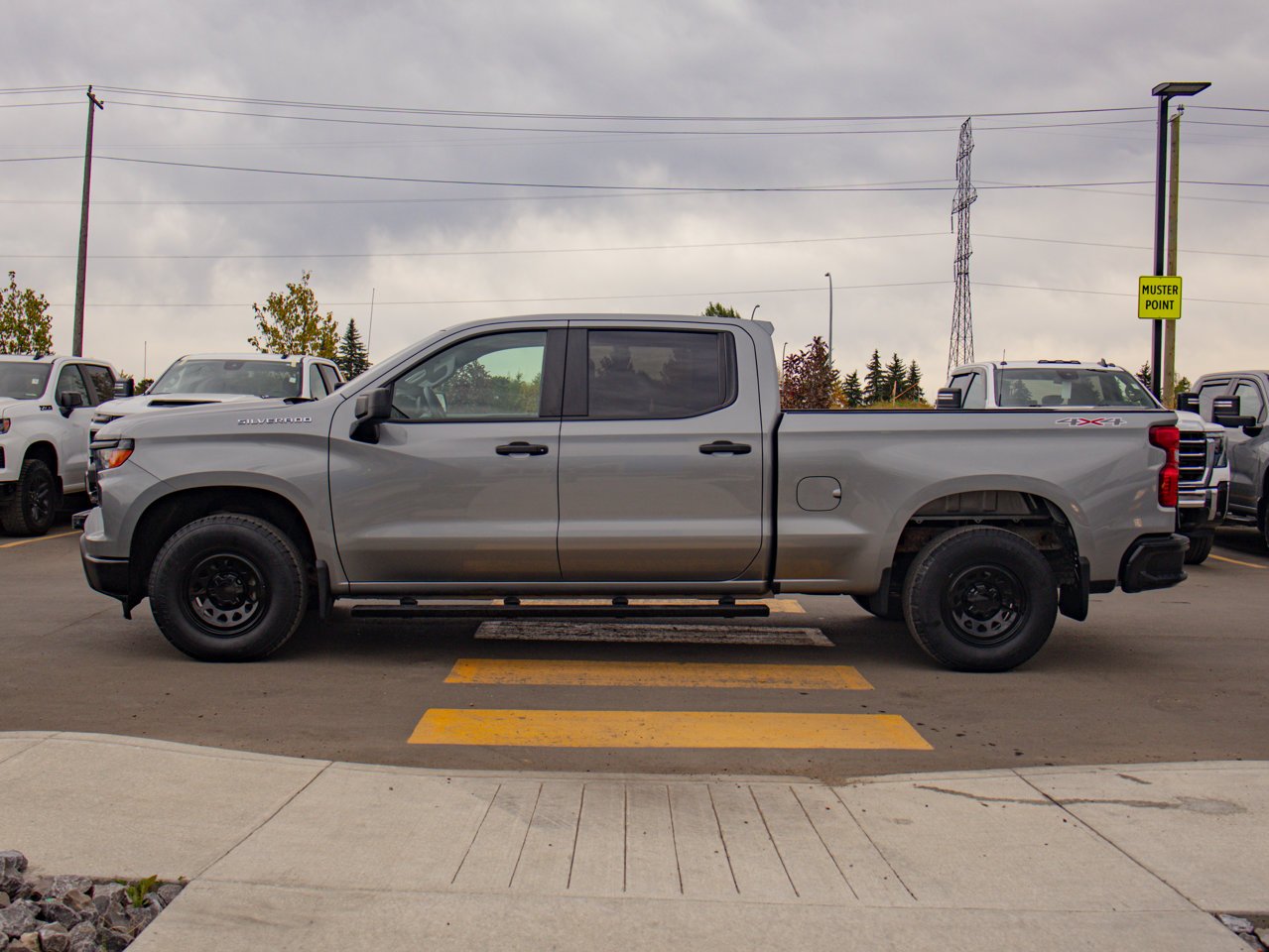 2023 Chevrolet Silverado 1500 4WD Crew Cab 147 Work Truck Grey Sherwood Park - photo #6