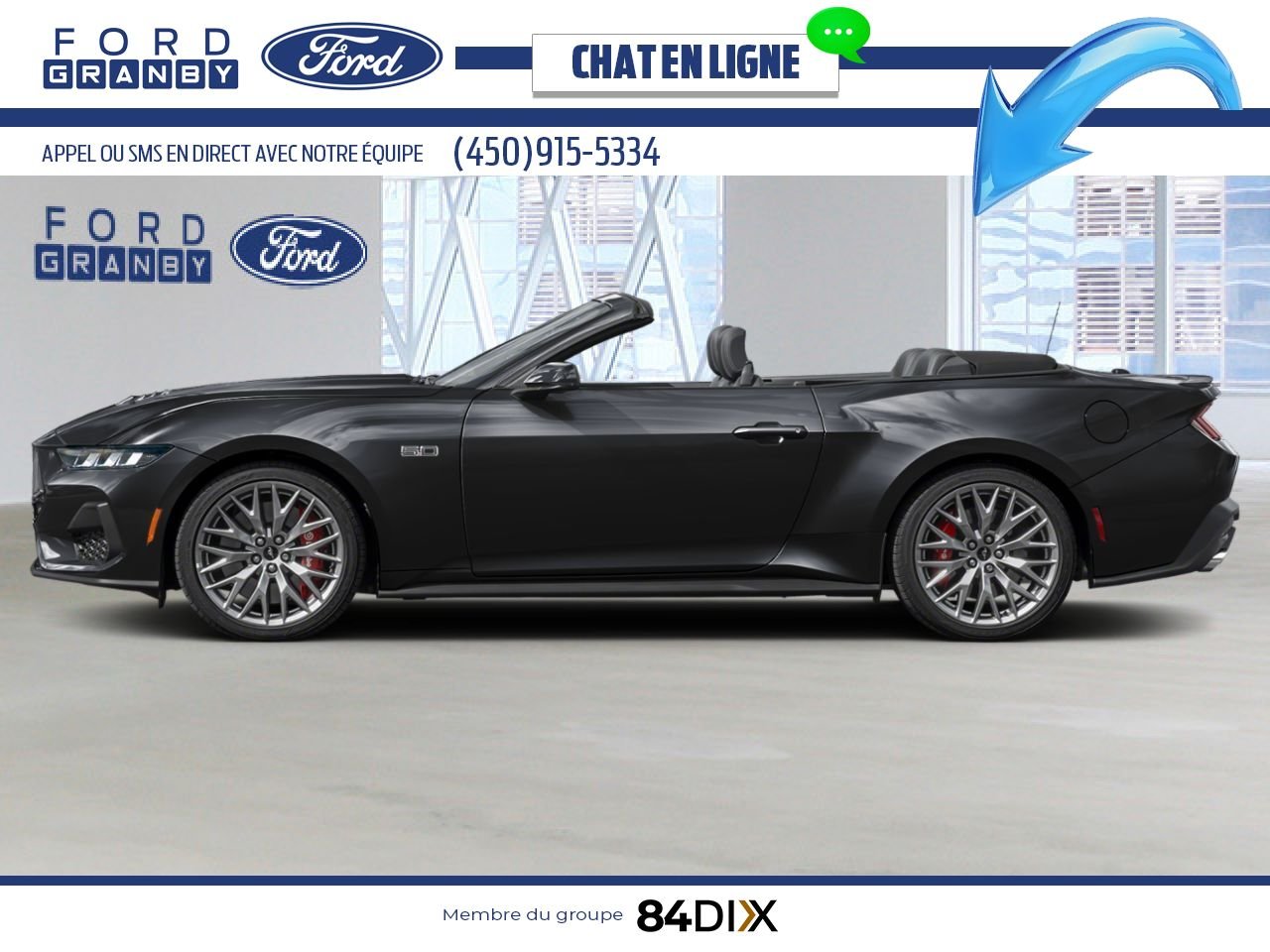 Ford Mustang 2024 Noir ombre Granby - photo #1
