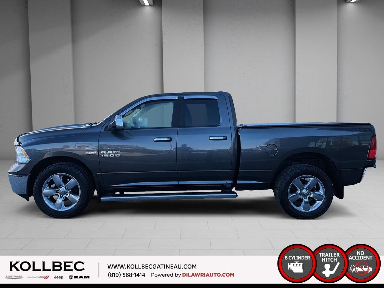 2016 RAM 1500 Big Horn Quad Cab 4x4 Grey Ottawa & Gatineau - photo #19