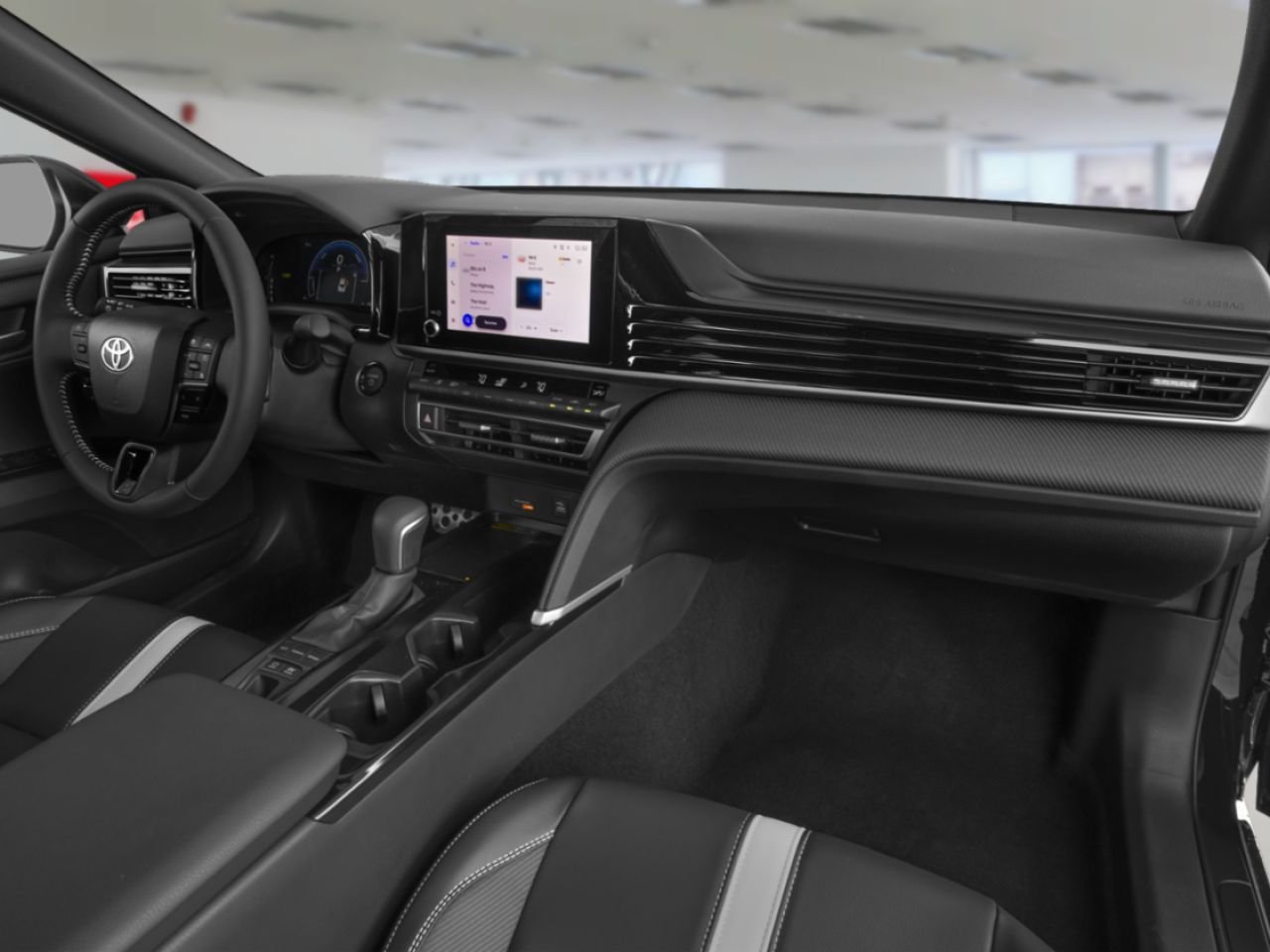 2025 Toyota Camry HYBRID SE UPGRADE AWD / CLEAN CARFAX / HEATED SEATS / MOONROOF / CARPLAY AND ANDROID AUTO Black Mississauga - photo #11