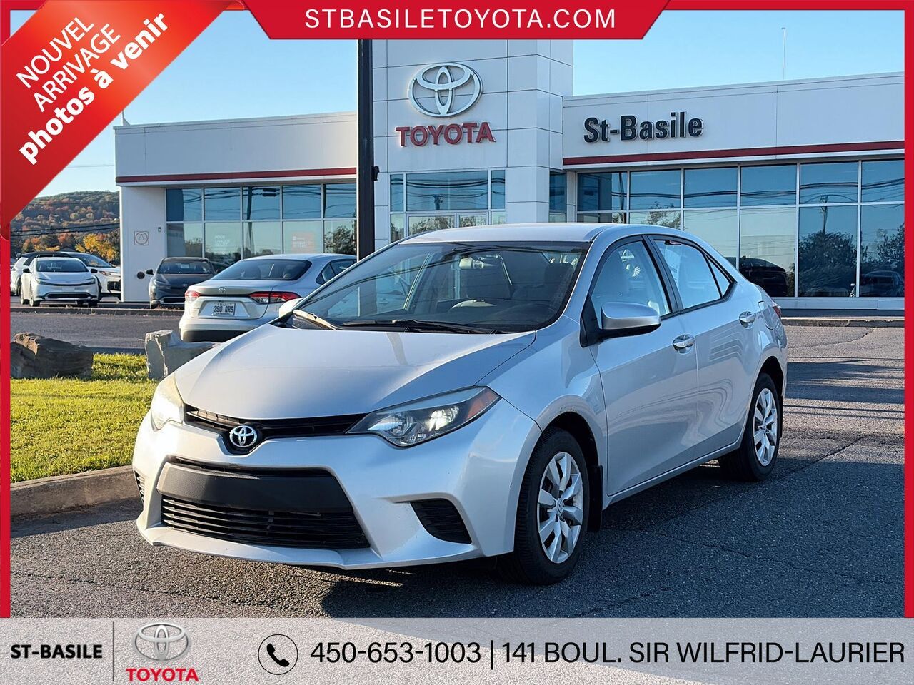 Silver 2014 Toyota Corolla Sedan Front-Wheel Drive Automatic