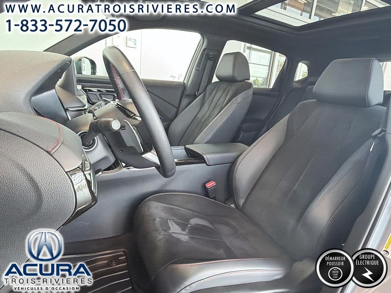 2025 Acura ADX A-Spec AWD, TOIT PANO, VOLANT CHAUFFANT Grey Trois-Rivières - photo #12