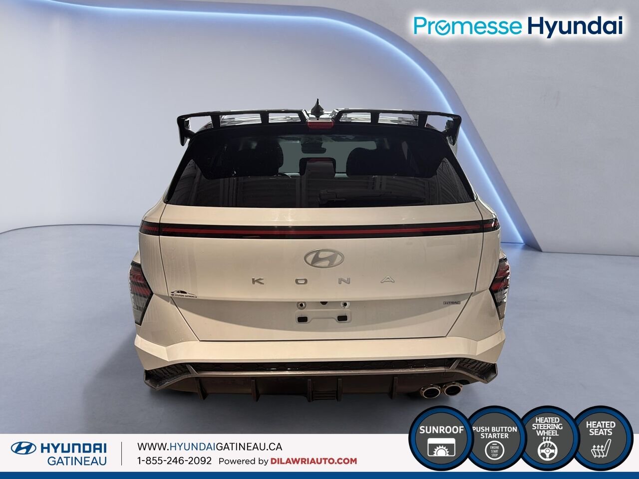 2024 Hyundai Kona White Gatineau - photo #2
