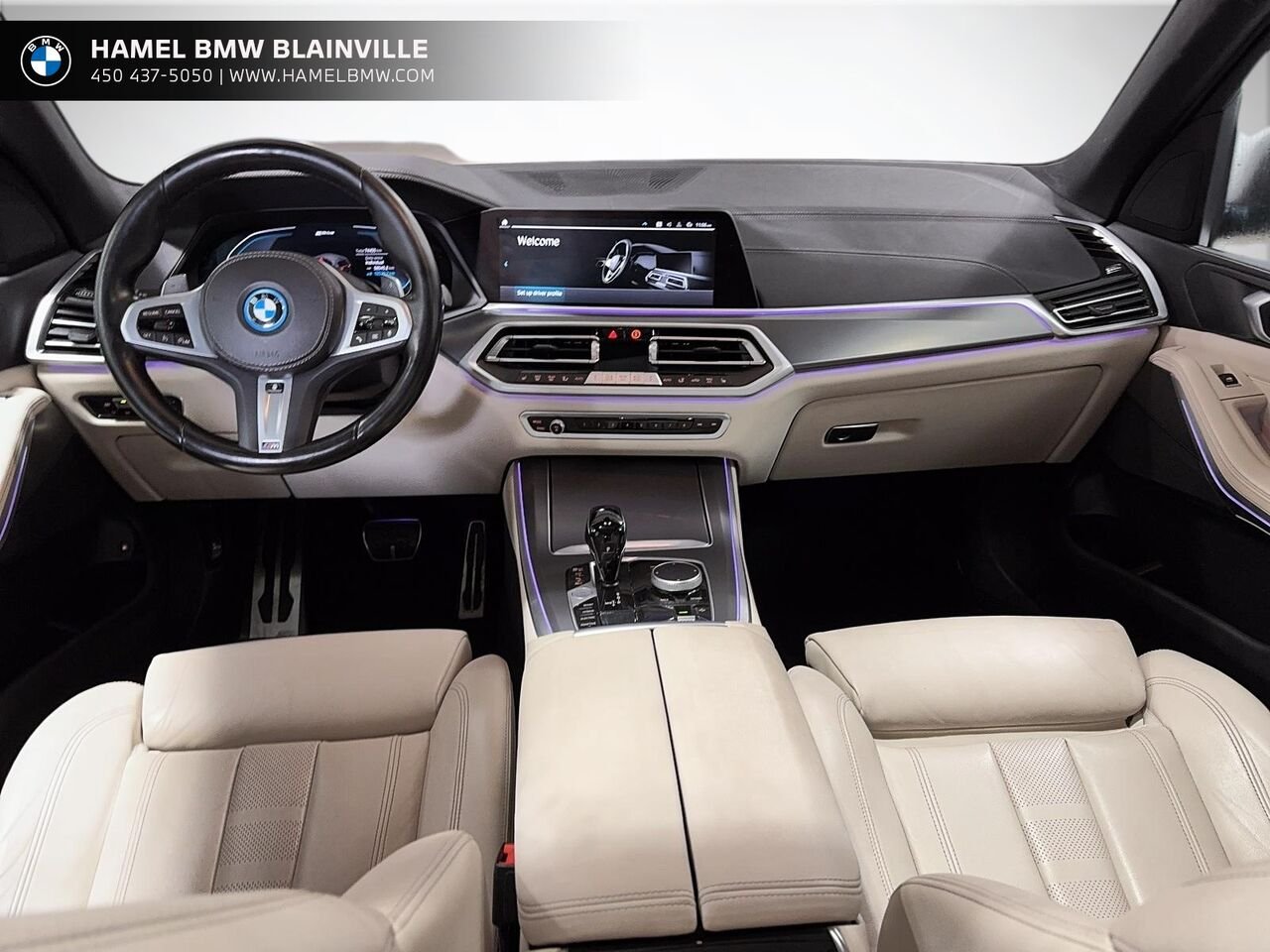 BMW X5 X5 xDrive45e hybride rechargeable 2022 Blanc Blainville - photo #8