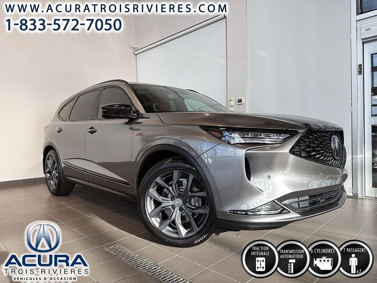 Gray 2024 Acura MDX SUV / Crossover All-Wheel Drive Automatic